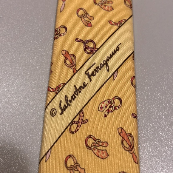 Salvatore Ferragamo Tie/ Yellow - Picture 5 of 9